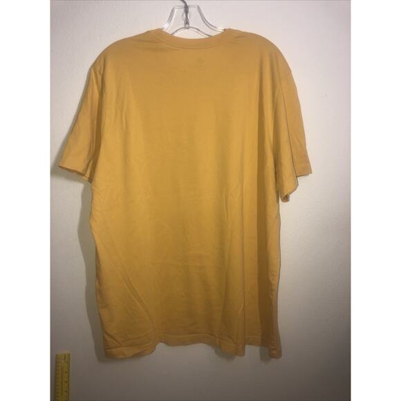 The Nike Tee Sz XL Double Swoosh Pocket T-shirt Shortsleeve Women’s Yellow/Gold - Picture 3 of 6